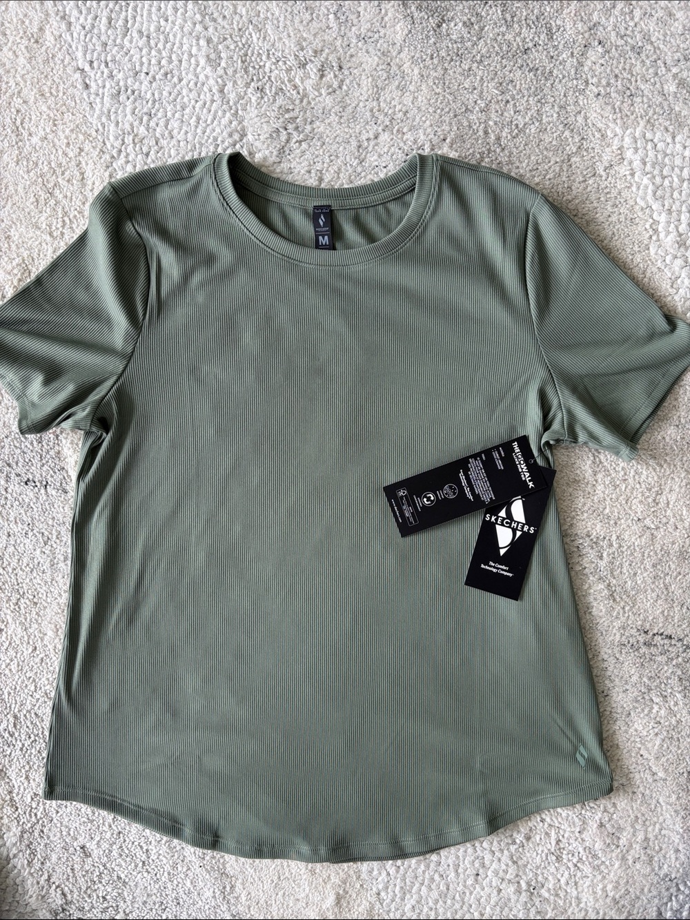 Skechers Olive Green Short-Sleeve Performance Tee